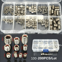 Load image into Gallery viewer, 304 Stainless Steel Socket Head Hex Set Screw Assortment Kit Grub Screw Cup- Metric M3 M4 M5 M6 M8 Cup Point Grub Screw Set
