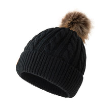 Load image into Gallery viewer, Fashion Thickened Knit Hat Keep Warm Ear Protection Knitted Beanies Pompoms Hat for Woman/Men
