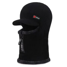 Load image into Gallery viewer, Autumn and winter men's cold resistant and warm woolen hat, cycling knitted hat, neck and ear protection integrated cotton hat
