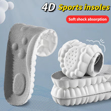 Load image into Gallery viewer, Insole 4D Sports Massage s for Adults High Elastic Soft Deodorization Massage Running Football Orthopedic  Pads Unisex shoe pads
