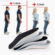 Load image into Gallery viewer, Insole Height Increase s Men Women s Flat Feet Arch Support Orthopedic s Sneakers Heel Lift Memory Foam Soft  Pads shoe pads

