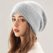 Load image into Gallery viewer, New Large Size Rabbit Fur Hat Rabbit Fur Solid Color Head Cap Windproof Winter Hat Winter
