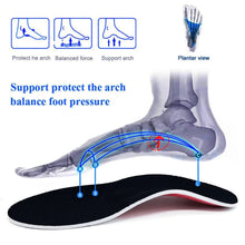 Load image into Gallery viewer, Orthotic Insole Arch Support Flatfoot Orthopedic Insoles for Feet Ease Pressure of Air Movement Damping Cushion Padding Insole
