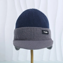 Load image into Gallery viewer, Versatile Ear Protection Knit Baseball Cap Dual Tone Keep Warm Winter Warm Hat Thickened Couples Hats Outdoor Activities
