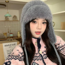 Load image into Gallery viewer, Balaclava Earflaps Ear Protection Hats Warm Cozy Beanies Caps Fleece Knitted Caps Outdoor
