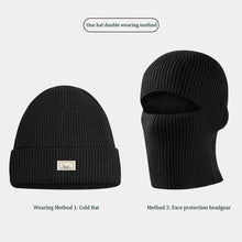 Load image into Gallery viewer, 2In1 Mask Beanies Men Winter Balaclava Hat Knitted Hats Full Face Ski Bonnet Tactical Cycling Earmuffs Cap Knitted
