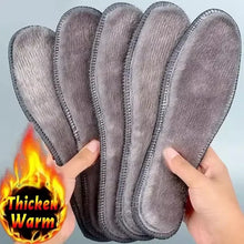 Load image into Gallery viewer, 2/4pcs Self Heating Insoles Thermostatic Thermal Insole Faux Rabbit Fur Insole Winter Boots Pad Sole Thermal Insoles Plush Pads
