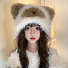 Load image into Gallery viewer, Cute Cat Ear Hat Windproof Soft Earflap Bonnet Hat Ear Protection Thick Warm Hooded hat
