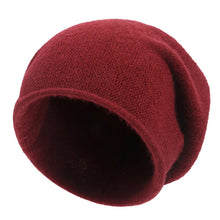 Load image into Gallery viewer, 1pc Warm Solid Color Plush Hat,lightweight, Casual,multifunctional Knitted Skullies Caps for Hiking, Cycling,outdoor Activities
