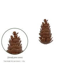 Load image into Gallery viewer, 10PCs Artificial Christmas Pine Cones DIY Decoration Accessories Atmosphere Festival Pendant Accessories
