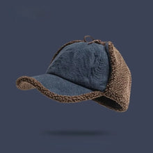 Load image into Gallery viewer, Cozy Retro Bomber Hat Warm Fleece Suede Material Flying Hat Windproof Thickened Design Ear Fleece Hat Winter for Men and Women
