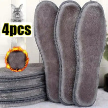 Load image into Gallery viewer, 2/4pcs Self Heating Insoles Thermostatic Thermal Insole Faux Rabbit Fur Insole Winter Boots Pad Sole Thermal Insoles Plush Pads
