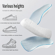 Load image into Gallery viewer, Insole Memory Foam Height Increase s for Men Women s Flat Feet Arch Support Orthopedic s Sneakers Heel Lift  Pads shoe pads
