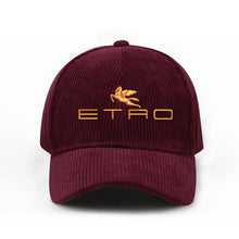 Load image into Gallery viewer, 1pc 'E.T.R.O' embroidered corduroy baseball cap, suitable for both men and women, perfect for autumn and winter, casual headwear
