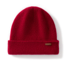 Load image into Gallery viewer, 100% Cashmere Hat For Women Men Outdoor 2-Layer Thickened Warm Winter Hats Solid Caps Knit Seamless Beanie Hat Unisex

