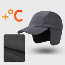 Load image into Gallery viewer, Casual Polar Fleece Winter Baseball Cap Waterproof Thick Earmuffs Hat Cold Weather Solid Color Ear Protection Hat Winter
