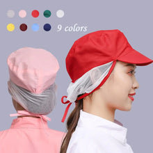 Load image into Gallery viewer, Cook Accessories Breathable Work Wear Hat Dust-proof With Hair Mesh Chef Hat Lightweight Hair Nets Cap Hotel Restaurants
