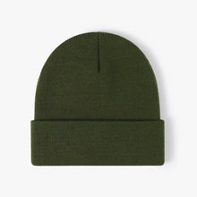 Load image into Gallery viewer, Customized Printed Logo Winter Knitted Keep Warm Cold Cap Unisex Solid Color Hip Hop Crochet Skull Beanie Hats
