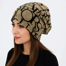 Load image into Gallery viewer, Contrasting Colors Pullover Hat Multifunctional Scarf Pullover Hat Turban Hats Plaid Print Casual Hedging Cap Autumn and Winter
