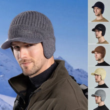 Load image into Gallery viewer, Fashion Cycling Cap Ear Protection Hats Windproof Warmer Warmth Peaked Cap Baseball Cap Wool Beanie Hat Winter
