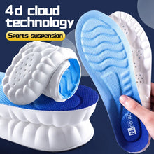 Load image into Gallery viewer, Insole 4D Cloud Technology Sports s for s PU Sole Soft Breathable Shock Absorption Cushion Running Orthopedic Care s shoe pads

