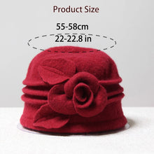Load image into Gallery viewer, Ladies' Fashionable 100% Wool Hat - Warm, Elegant,Versatile,Windproof - Perfect for Autumn&amp;Winter, Outdoor Activities,Daily Wear
