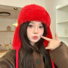 Load image into Gallery viewer, Balaclava Earflaps Ear Protection Hats Warm Cozy Beanies Caps Fleece Knitted Caps Outdoor
