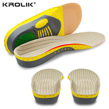 Load image into Gallery viewer, Krolik Orthotic Gel Insoles For Sneaker Orthopedic Flat Foot Cushion Insert Arch Support Pad Foot Pain-relieving Man Women
