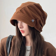 Load image into Gallery viewer, New Windproof Letter Hats Casual Warm Pullover Hat Cold Proof Warm Hat Women
