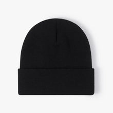 Load image into Gallery viewer, Customized Printed Logo Winter Knitted Keep Warm Cold Cap Unisex Solid Color Hip Hop Crochet Skull Beanie Hats

