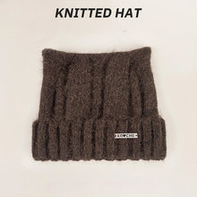 Load image into Gallery viewer, 1pc Y2k Crochet Beanie Hats for Women,winter Warm Windproof Retro Skull Cap with Cat Ear,suitable for Holiday,outdoor Activities

