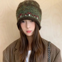 Load image into Gallery viewer, New Keep Warm Knitted Cold Hat Thickened Woolen Hat Women Cap Winter
