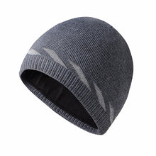 Load image into Gallery viewer, High Visibility Safety Beanie Reflective Knit Ribbed Hats Warm Winter Bonnets for Night Running Hiking Cycling
