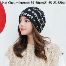 Load image into Gallery viewer, Multifunctional Cartoon Knitted Woolen Scarf Windproof Cold-proof Cover Head Cap Keep Warm Thickened Bib Twist Cap Women
