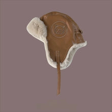 Load image into Gallery viewer, Fashion PU Ear Protection Hat Furry Fleece Lined Leather Rocket Cap Windproof Warm Cycling Hat Winter Season Outdoor Wear
