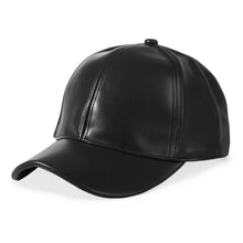 Load image into Gallery viewer, Casual Outdoor Sports Leather Baseball Caps Adjustable Hip Hop Warm Caps Autumn Winter Thermal Hats for Men Women

