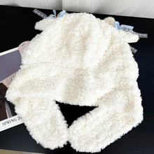 Load image into Gallery viewer, Fashion Thick Knitted Hat Ear Protection Versatile Winter Scarf Hat Integrated Warm Bomber Hat Woman
