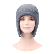 Load image into Gallery viewer, Winter  Fleece Lined Thermal Skull Cap Windproof Cycling Beanie Hat Ear Flap Cap with Ear Warmer Covers Hat for Men Women
