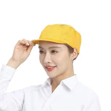 Load image into Gallery viewer, Comfortable Breathable Top Mesh Work Hat Washable Dust-proof Chef Hat Durable Cooking Hygienic Cap Food Processing
