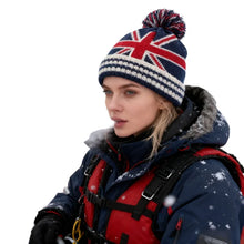 Load image into Gallery viewer, 1pc Winter  Knit Warm Beanie Hat for Men Women British American Flag Printed,suitable for Outdoor Ski Sport Hiking Windproof Cap
