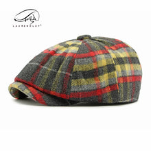 Load image into Gallery viewer, Autumn Winter Men's Newsboy Hat Wool Blend Male Beret Men And Women England Gatsby Retro Hat Driver Flat Cap

