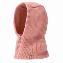 Load image into Gallery viewer, Pullover Snood Thickened Wool Knit Hood Hat Warm with Zipper Neck Warmer Ear Protection One-Piece Design Snow Beanie Cap Unisex

