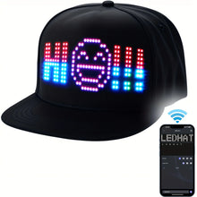 Load image into Gallery viewer, 2025 New LED Cap, Multi-Language APP Control DIY Editing Light Up Cool Hat (Text, Music, Image, Drawing) For Men Women
