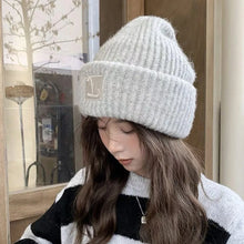 Load image into Gallery viewer, Winter Warm Knitted Beanies Windproof Solid Color Knitted Cap Unisex Ear Warmer Cap Men
