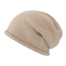 Load image into Gallery viewer, Fashion Soft Slouchy Beanie Hat Thickened Fleece Lined Cashmere Beanie Keep Warm Windproof Knit Hat Winter Season
