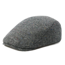 Load image into Gallery viewer, Men's Herringbone Flat Ivy Newsboy Hat Wool Blend Gatsby Cabbie Cap Winter Outdoor Hunting Cap
