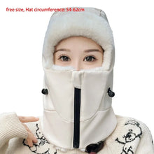 Load image into Gallery viewer, New Warm Scarf Mask Integrated Hat Coldproof Breathable Helmet Cap Waterproof Windproof Beanie Hat for Outdoor Cycling Skiing
