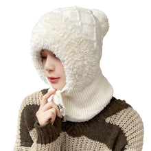 Load image into Gallery viewer, Fashion Windproof Winter Hat Warm Knitted Balaclava Ski Mask Full Face Neck Warmer Mask Hat Scarf Set Unisex
