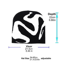 Load image into Gallery viewer, Pullover Design Knitting Beanies Fashion Trend Outdoor Warm Jacquard Hats Neutral Knitted Vintage Style Knitted Hat
