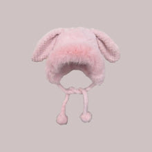 Load image into Gallery viewer, Winter   Warm Hat Cute Lacing Bear Ears Hat Ear Protection Velvet Rabbit Ear Woolen Bucket Hat Women
